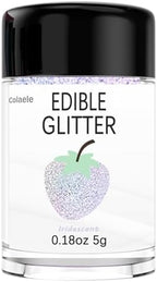 Iridescent Edible Glitter for Drinks - 5 Grams Prism Powder Cocktail Drink Glitter Food Grade Luster Shimmering Dust Vegan Metallic Food Coloring Sprinkle for Cake Decorating, Chocolates, Fondant Pops - Image 6