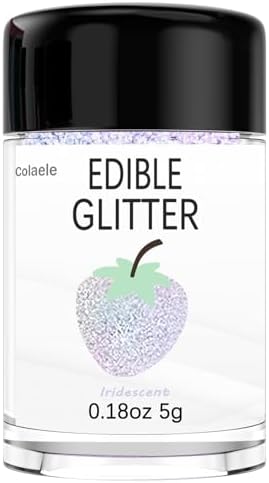 Iridescent Edible Glitter for Drinks - 5 Grams Prism Powder Cocktail Drink Glitter Food Grade Luster Shimmering Dust Vegan Metallic Food Coloring Sprinkle for Cake Decorating, Chocolates, Fondant Pops - Image 6