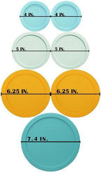 ​Pyrex 7402-PC 6/7-Cup Sea Glass, 7201-PC 4-Cup Lemondrop Yellow, 7200-PC 2-Cup - Image 2