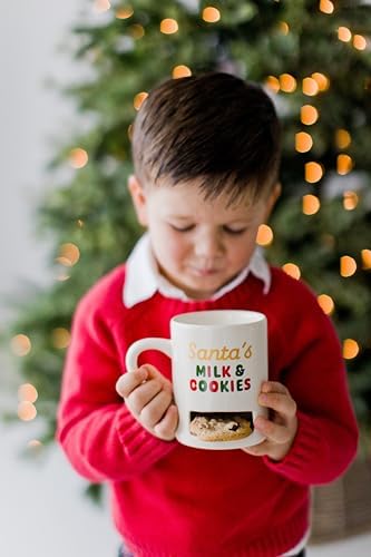Pearhead Santa's Milk & Cookies Christmas Mug, Holiday Home Décor, 9 oz - Image 5