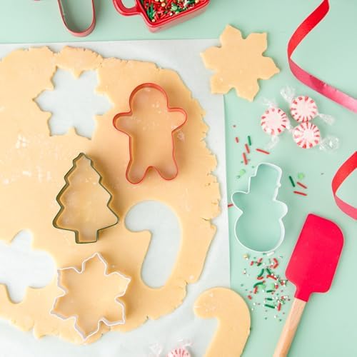 Sweets Indeed Christmas Cookie Cutters with Sprinkle Mix, Baking and Decorating Kit - Image 4