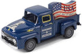 Memorial Day Patriotic Truck Decor, Americana Vintage Pickup Truck Tabletop Decoration, Rustic Farmhouse Tiered Tray Decor for 4th of July Independence Day Home Office by Unknown