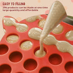 HKNMTT Mini Semi Sphere Shape Molds Silicone, 2x148 Cavities Round Baking Moulds for Dog Treats Snack Candy Chocolate Chip Cookie Wax Yogurt Melts, Oven Safe Small Half Ball Pellet Sheets - Image 2