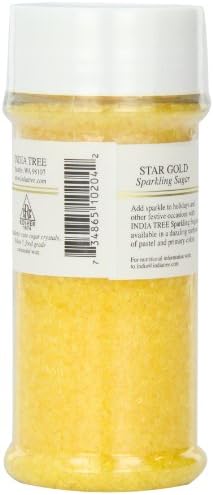 India Tree Gold Sparkling Sugar, 7.5 oz | Vibrant Decorating Sugar for Cakes, Cookies & Holiday Desserts - Image 3