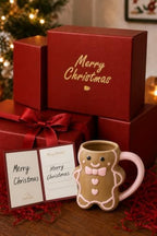 Christmas Mugs - Holiday Card & Gift Box Included - Gingerbread Man Design - Funny & Cute Coffee Christmas Mug - Perfect for Mom Kids Dad Gifts 13 Oz - Image 4
