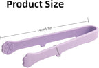 6 Pcs Mini Silicone Food Tongs, Heat Resistant & Non-Slip Grip Kitchen Cooking - Image 2