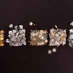 Confect Christmas Sprinkles | Grey, Gold & White Mix | Edible Star, Pearl & Flower Shaped Sprinkles | Elegant Holiday Cake & Cupcake Decorations- 5 Oz - Image 3