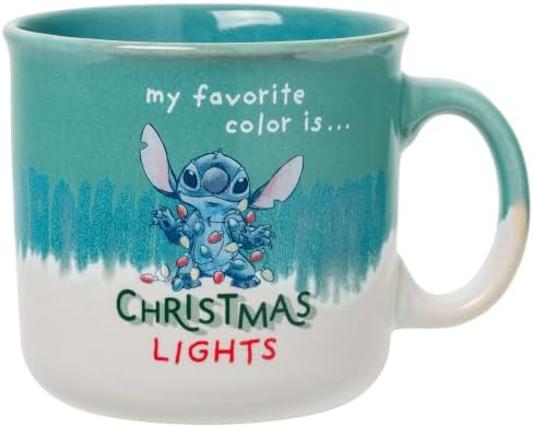 Silver Buffalo Disney Lilo & Stitch Reactive Glaze Camper Mug, 20oz by SilverBuffalo