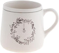 Karma Gifts, Winter White Mug, Wreath, 18 OZ by KarmaGifts