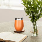 MEZMUT 12 Oz Insulated Wine Tumbler Bulk with Lid Wine Glass(Multi3,4 Pack) - Image 3