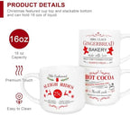 QIKSION 16oz Christmas Coffee Mugs, Large Hot Chocolate Mugs Set of 6, Holiday Cocoa Ceramic Mug Gift Set for Family, Friends and Colleagues - Image 4