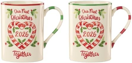 Lenox Holiday Our First Christmas Together Christmas Mug Set for 2, 16oz by Lenox