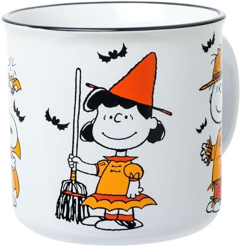 Silver Buffalo Peanuts Halloween Squad Costumes, Ceramic Camper Mug, 20oz - Image 2