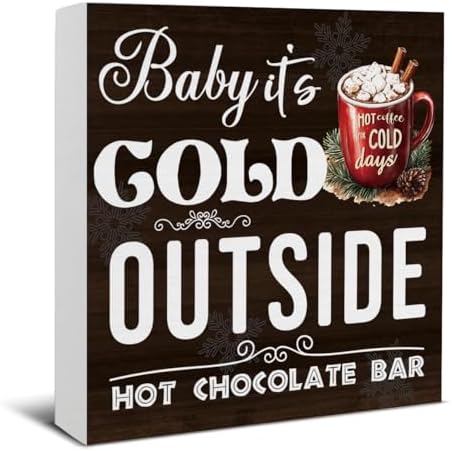 Hot Chocolate Bar Christmas Decorations - Winter Christmas Decor by EUDOSI