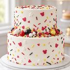 Yellow & Red & Black & White Sprinkles Mix Size Pearls Mouse Themed Cake Decorations Cupcake Toppers Perfect for Wedding Party Valentine Halloween Christmas Supplies 4.58OZ - Image 3