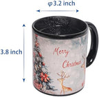 Kmiles Heat Changing Christmas Deer/Tree Snowman Mug Colour Changing Magical Coffee/Tea Cup 12 Oz, Blue/White, Wonderful Christmas Gifts. - Image 4