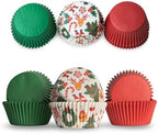 500 Paper Cupcake Liners, Muffin Liners or Baking Cups for Desserts, Muffins, Cupcakes and More Treats; Grease Proof, Food Grade, Nut Serving Containers (Christmas) - Image 6