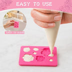 HKNMTT 2Pcs Mini Rose Silicone Molds, 3D Flower Chocolate Fondant Moulds - Image 6