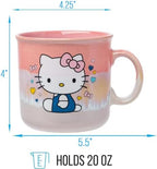 Silver Buffalo Sanrio Hello Kitty Sitting, Reactive Glaze Camper Mug, 20oz - Image 2