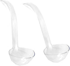Lot of 2 Clear Plastic Punch Bowl Ladles 5 oz by PartyDimensions