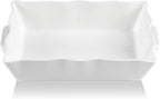 Sweejar Casserole Dishes for Oven, Ceramic 9x13 Baking Dish, Wave Edge Bakeware by Sweejarco1949