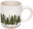 Sweet Water Decor Forest Two Tone Coffee Mug, 14oz Stoneware Cup by SweetWaterDecor