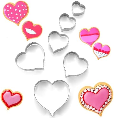 MrCookie Heart Cookie Cutters Set,6pc,Thickened Stainless Steel - Image 4