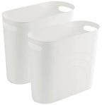 rejomiik Small Trash Can, 3.5 Gallon Slim Garbage Can Plastic Waste Basket by rejomiik