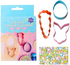 Sweets Indeed Easter Cookie Cutters with Sprinkle Mix, Baking and Decorating Kit by SweetsIndeed