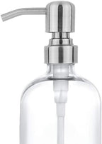 2 Pack Thick Clear Glass Pint Jar Soap Dispenser - Image 2