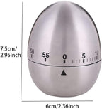 Kitchen Timer for Cooking, Egg Kitchen Timer Stainless Steel Mechanical - Image 6
