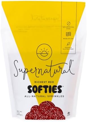 Supernatural Richest Red Softies, Dye-Free, Made By Moms, Vegan Topper 16oz by Supernatural