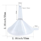 Small Funnel, 2.16inch Clear Plastic Mini Funnels - Image 2