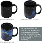 Kmiles Heat Changing Starry Earth Moon Mug Colour Changing Magical Coffee Mug Tea Cup 12 Ounce - Novelty for Xmas Funny Gifts - Image 3