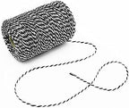 Tenn Well 656ft Black White Cotton Bakers Twine for Baking Crafts - Image 6