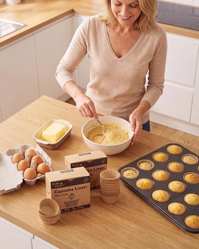 Bake Choice 400pcs Mini Cupcake Liners for Baking, Muffin Liners - Image 6