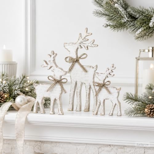 Christmas Decorations Indoor, 3pcs Christmas Reindeer Home Decor - Image 7
