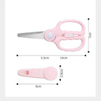 Baby Food Scissors with Travel Case, Portable Stainless Steel Shears with - Image 8