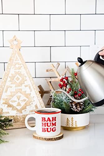 Pearhead Bah Hum Bug Christmas Camper Mug, Holiday Coffee Cup, 15 oz - Image 5