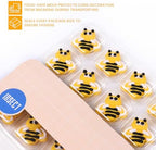 Edible Bees Cake Decorations, 16 pcs Bee Cake Decorations, Edible Bee for Cupcakes, Ice Cream, Waffles, Cookies, Cake, Macaron - Image 2