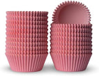 200 Paper Cupcake Liners, Muffin Liners or Baking Cups for Desserts, Muffins, Cupcakes and More Treats; Grease Proof, No Smell, Food Grade, Nut Serving Containers (Pink) - Image 2