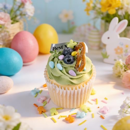 Easter Sprinkles for Cake Decorating, Spring Pastel Sprinkles Mix with Bunny Carrot Jimmies Nonpareils for Cookies Baking Cake Ice Cream Cupcakes Topping - Image 5