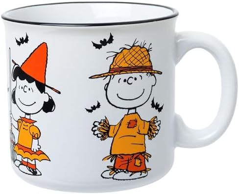 Silver Buffalo Peanuts Halloween Squad Costumes, Ceramic Camper Mug, 20oz by SilverBuffalo