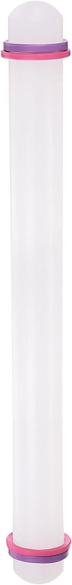 HARFINGTON Fondant Rolling Pin 20 Inch x 1.38 Inch Adjustable Guide Rings by HARFINGTON