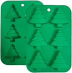12 Cavity Christmas Tree Silicone Molds - 2Pcs Christmas Chocolate Molds for Cake Candy Chocolate, Gummy,Jelly,Soap,Ice Cube,Cookies by Unknown