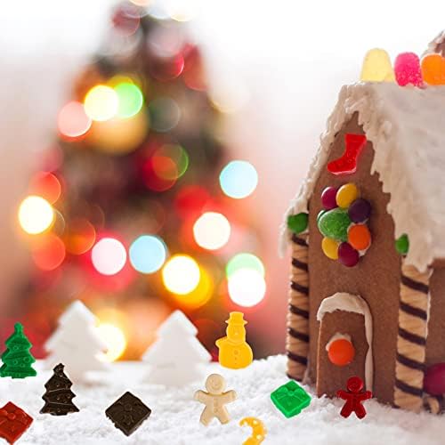 Christmas Silicone Molds Christmas Chocolate Mold Candy Molds for Baking Sweet Treats,Cake Xmas Gift Handmade Soap Candles with Shape of Christmas Tree Santa Head for Christmas Party, Home Baking - Image 7