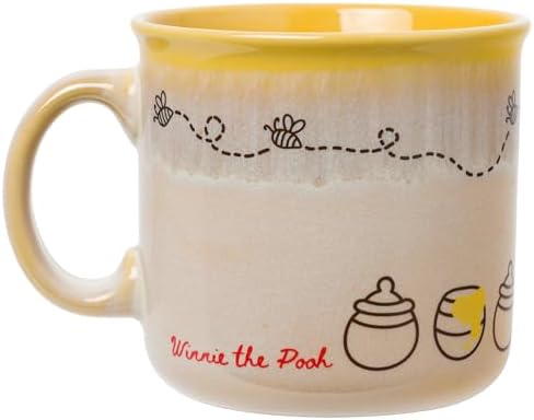 Silver Buffalo Disney Winnie the Pooh Bees, Reactive Glaze Camper Mug, 20oz - Image 3
