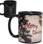 Kmiles Heat Changing Christmas Deer/Tree Mug Colour Changing Magical Coffee/Tea Cup 12 Oz, White/Brown, Wonderful Christmas Gifts. by Kmiles
