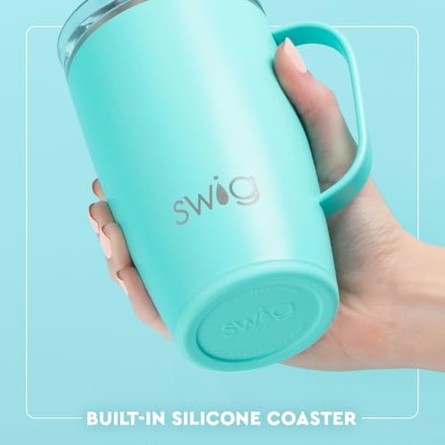 Swig Life 18oz Insulated Travel Mug with Handle & Lid, Mr Claus - Image 5