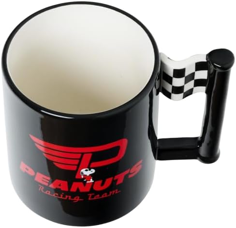 Silver Buffalo Peanuts Snoopy Racing Team, 3D Sculpted Handle Mug, 20oz - Image 3